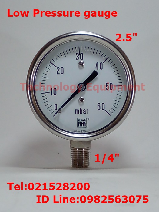 ขาย Pressure Gauge แรงดันต่ำ ราคาถูก